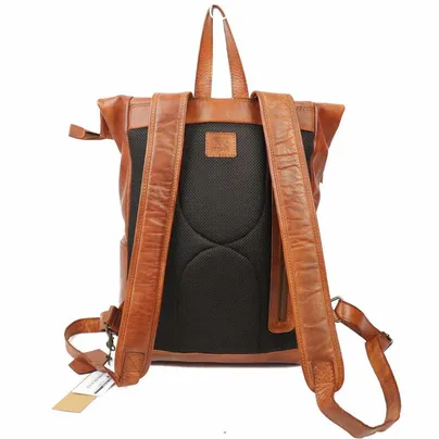 BEAR DESIGN mit Laptopfach Rucksack Cognac Leder BEAR DESIGN mit Laptopfach Rucksack Cognac Leder