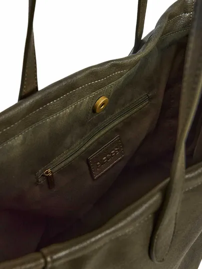 PIECES Shopper Khaki Lederimitat PIECES Shopper Khaki Lederimitat