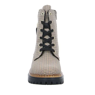RIEKER Boot Beige Textil 