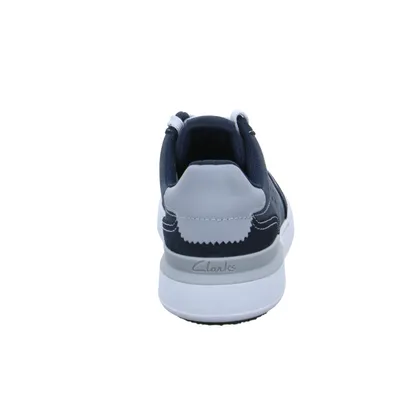 CLARKS Halbschuhe Sneaker Blau Leder 