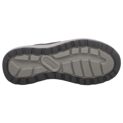 RIEKER HWK Herren Halbschuhe Halbschuhe Sneaker Blau Lederimitat 