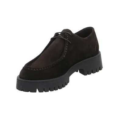 SCHUHENGEL Schnürschuh Braun Leder SCHUHENGEL Schnürschuh Braun Leder