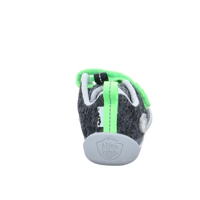 AFFENZAHN Komfortschuh Kleinkinder-Halbschuh Klett Grau Textil AFFENZAHN Komfortschuh Kleinkinder-Halbschuh Klett Grau Textil