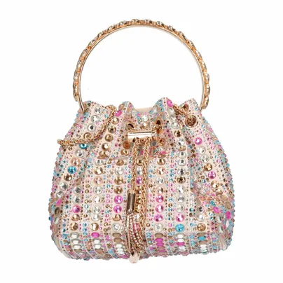 LA STRADA Sommertasche Weiss Textil 