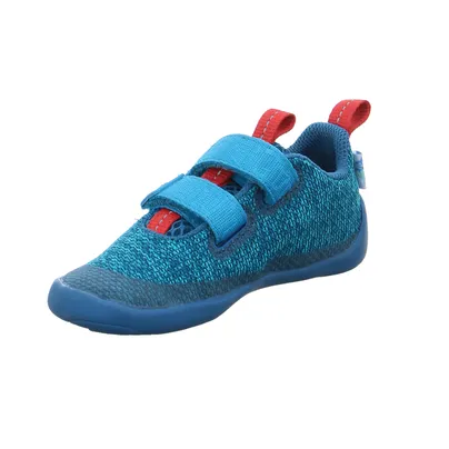 AFFENZAHN Komfortschuh Kleinkinder-Halbschuh Klett Petrol Textil 
