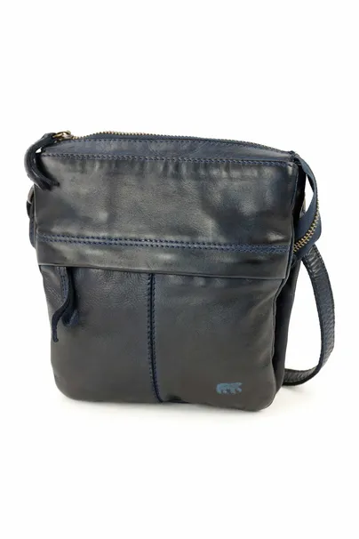 BEAR DESIGN Umhängetasche Dunkelblau Leder BEAR DESIGN Umhängetasche Dunkelblau Leder