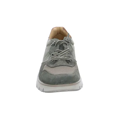 IMAC Halbschuhe Sneaker Stoff Olive Leder IMAC Halbschuhe Sneaker Stoff Olive Leder