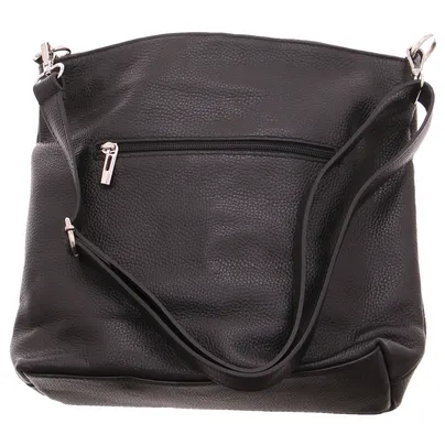 * Umhängetasche Schwarz Leder * Umhängetasche Schwarz Leder