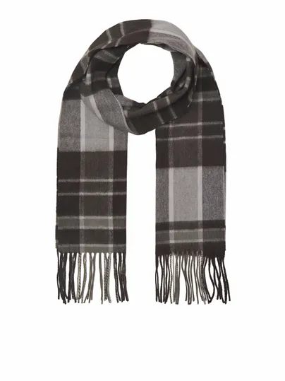JACK & JONES Fransen Schal Braun Textil JACK & JONES Fransen Schal Braun Textil