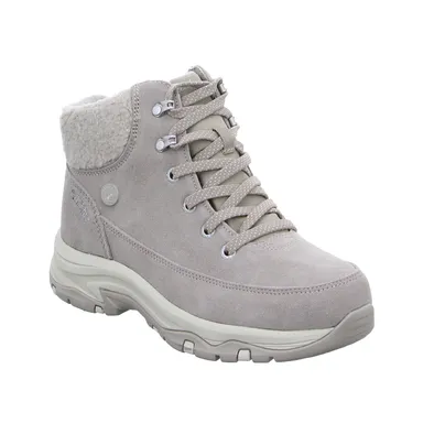 SKECHERS Snowboot Taupe Leder 
