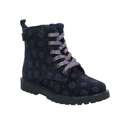 SCHUHENGEL Schnürstiefel Kleinkinder-Winterstiefel Blau Leder SCHUHENGEL Schnürstiefel Kleinkinder-Winterstiefel Blau Leder