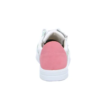SUPERFIT Sneaker Mädchen-Halbschuh Binder Weiss Leder 