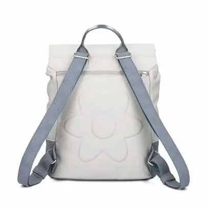 ZWEI Jana Rucksack Hellblau Lederimitat 
