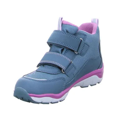 SUPERFIT Kleinkinder-Halbschuh Klett Hellblau Textil  Sneaker high 