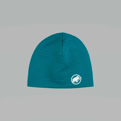 MAMMUT leicht, quick dry, dehnbar Mütze Petrol Textil 