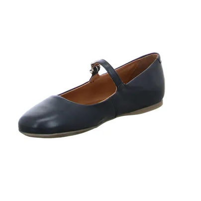 SCHUHENGEL Ballerina Schwarz Leder 