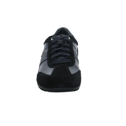 GEOX Halbschuhe Sneaker Schwarz Leder 