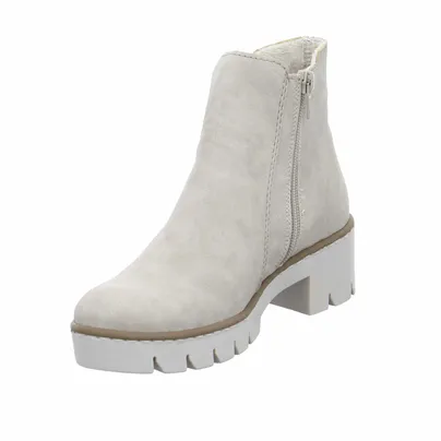 RIEKER Stiefelette Beige Lederimitat RIEKER Stiefelette Beige Lederimitat