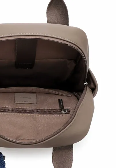 TAMARIS wasserabweisend Rucksack Taupe Textil 