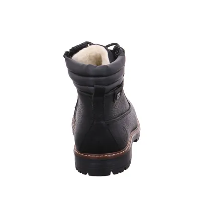 RIEKER Winter-Boots Schwarz Leder RIEKER Winter-Boots Schwarz Leder
