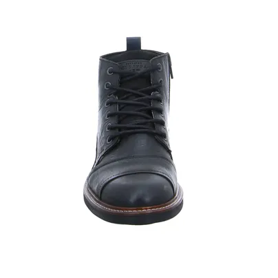 FERNANDO STRAPPA Boots Schwarz Leder FERNANDO STRAPPA Boots Schwarz Leder