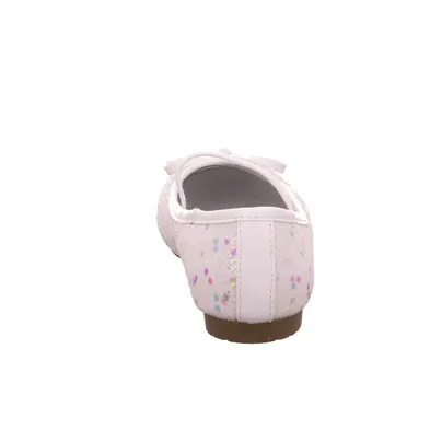 INDIGO Festlicher Schuh Mädchen-Ballerina Weiss Lederimitat INDIGO Festlicher Schuh Mädchen-Ballerina Weiss Lederimitat