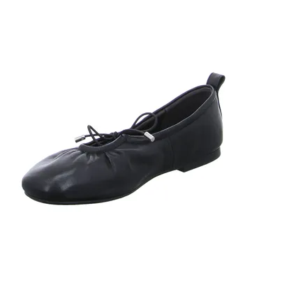 YOKONO Ballerina Schwarz Leder 