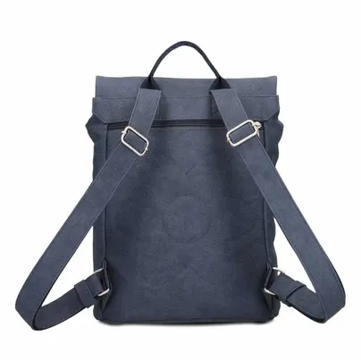 ZWEI Rucksack Blau Lederimitat ZWEI Rucksack Blau Lederimitat