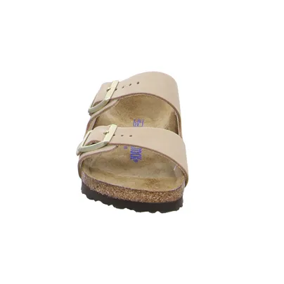 BIRKENSTOCK Bio-Fussbett Taupe Leder 