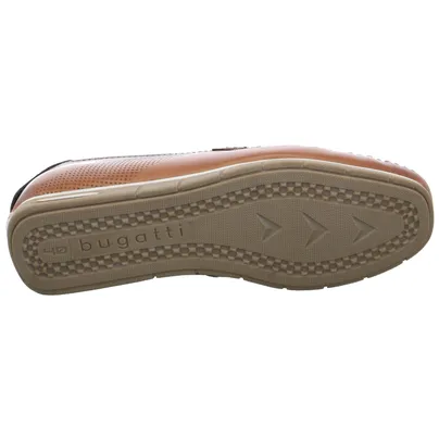 BUGATTI SHOES Halbschuh Cognac Leder BUGATTI SHOES Halbschuh Cognac Leder