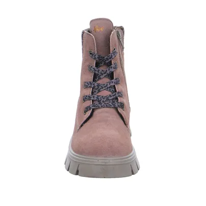 IMAC Stiefelette Mädchen-Winter-Bottine Rosa Leder IMAC Stiefelette Mädchen-Winter-Bottine Rosa Leder