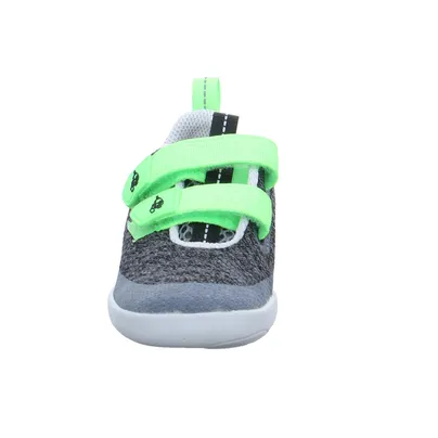 AFFENZAHN Komfortschuh Kleinkinder-Halbschuh Klett Grau Textil AFFENZAHN Komfortschuh Kleinkinder-Halbschuh Klett Grau Textil