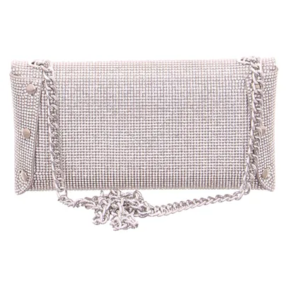 LA STRADA Clutch / Abendtasche Silber Textil LA STRADA Clutch / Abendtasche Silber Textil