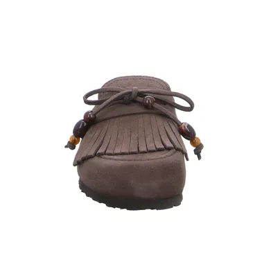 YOKONO Pantolette Braun Leder YOKONO Pantolette Braun Leder