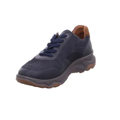 WALDLÄUFER Halbschuhe Sneaker Blau Leder WALDLÄUFER Halbschuhe Sneaker Blau Leder
