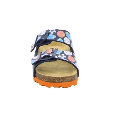 BIOLife Weichtritt Kinder-Pantolette Multicolor Lederimitat BIOLife Weichtritt Kinder-Pantolette Multicolor Lederimitat