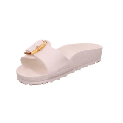 BIRKENSTOCK Badeschuh Offwhite Lederimitat 