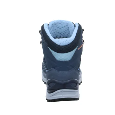LOWA Gore-Tex Wander- Bergschuh Damen Blau Lederimitat LOWA Gore-Tex Wander- Bergschuh Damen Blau Lederimitat