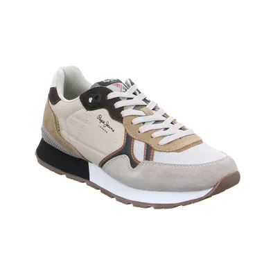 PEPE JEANS Halbschuhe Sneaker Stoff Beige Lederimitat PEPE JEANS Halbschuhe Sneaker Stoff Beige Lederimitat