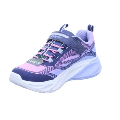 SKECHERS Sneaker Mädchen-Halbschuh Klett Blau Textil SKECHERS Sneaker Mädchen-Halbschuh Klett Blau Textil