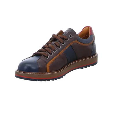 EXTON Halbschuhe Sneaker Braun Leder EXTON Halbschuhe Sneaker Braun Leder