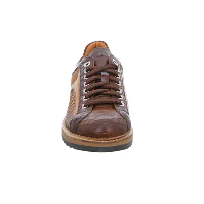 EXTON Halbschuhe Sneaker Cognac Leder EXTON Halbschuhe Sneaker Cognac Leder