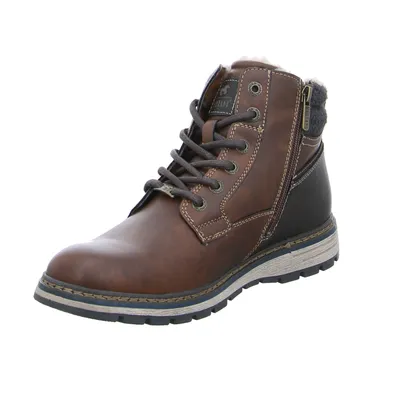 MUSTANG Winter-Boots Cognac Lederimitat 