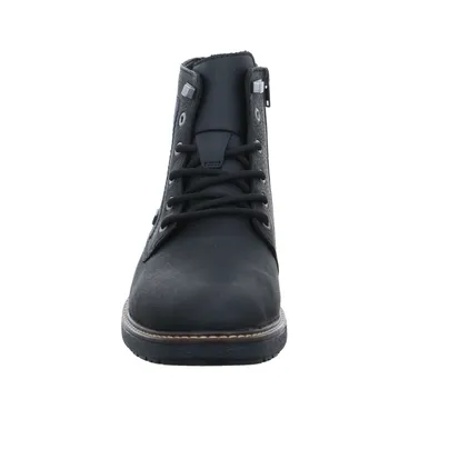 RIEKER Winter-Boots Schwarz Leder 