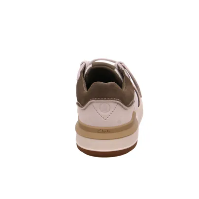 CLARKS Halbschuhe Sneaker Beige Leder CLARKS Halbschuhe Sneaker Beige Leder