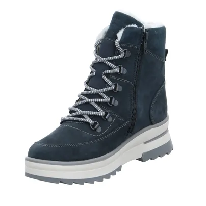 REMONTE mit TEX-Membrane Snowboot Blau Leder 