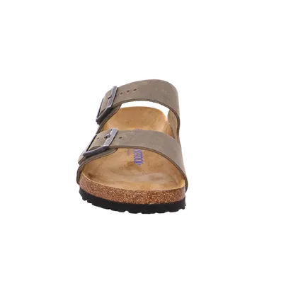 BIRKENSTOCK Normale Breite Bio-Mûles Khaki Leder BIRKENSTOCK Normale Breite Bio-Mûles Khaki Leder
