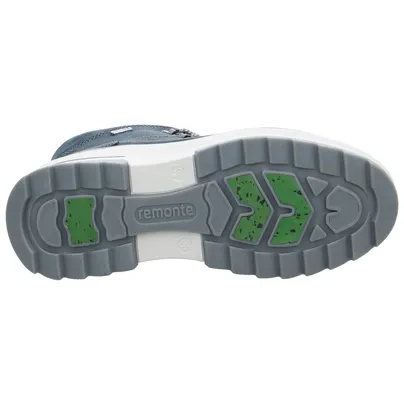 REMONTE mit TEX-Membrane Snowboot Blau Leder 