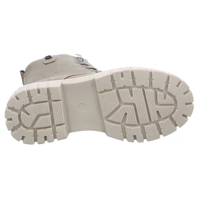 S.OLIVER Bootie Mädchen-Winter-Bottine Taupe Lederimitat S.OLIVER Bootie Mädchen-Winter-Bottine Taupe Lederimitat