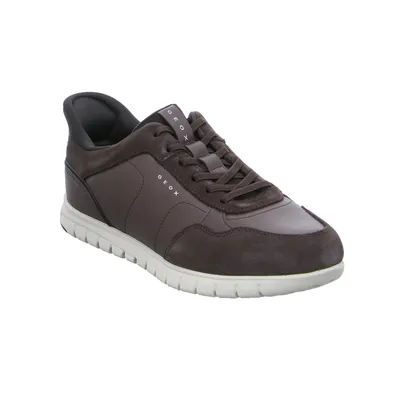 GEOX Halbschuhe Sneaker Braun Leder GEOX Halbschuhe Sneaker Braun Leder